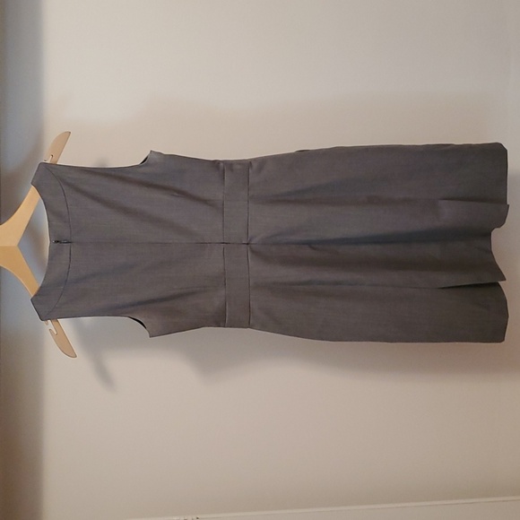 J. Crew Factory Suit grey wool blend sleeveless dress. Size 4. - Picture 5 of 12